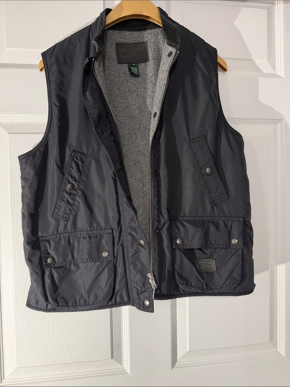 Women’s Utility Vest in Black with Gray Lining